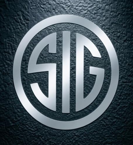 SIG Decal - (White_Reflective, 2 x 2 Inches) - Vinyl Car Bumper Sticker, Gun, Truck, Window, Motorcycle, Helmet, Bumper, Laptop - color: White_reflective, size: 2 x 2