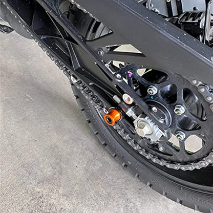 Compatible with 2025 390 ADVENTURE 790 890 ADVENTURE R 890ADV 1290 Super ADV 2026 390 SMC R 690 SMC-R M10 CNC Motorcycle Swingarm Spools Sliders Stand Screws - color: Black