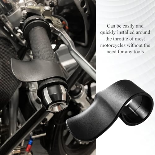 2 PCS Motorcycle Cruise Control, Motorcycle Throttle Assist, Black Throttle Mounted Motorcycles Cruise Assist Wrist Hand Grips, Cruise Throttle Assist Handlebar for 7/8" Handle Bar