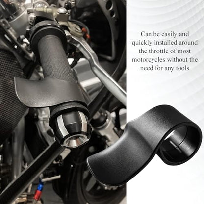 2 PCS Motorcycle Cruise Control, Motorcycle Throttle Assist, Black Throttle Mounted Motorcycles Cruise Assist Wrist Hand Grips, Cruise Throttle Assist Handlebar for 7/8" Handle Bar