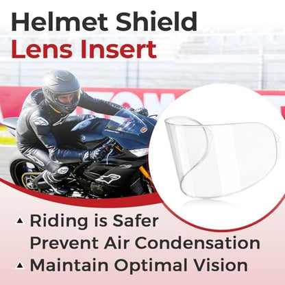 Anti-Fog Insert Compatible with Shoei CWR-1/CW-1/CNS-1 Helmet Shield Lens | Fits For Helmets, Clear Vision, Durability Design - size: 1 Pcs