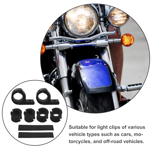 MAGICLULU 2pcs Light Clamp Mounting Bracket for Car and Motorcycle Light Holder for Off-road Vehicles Easy Installation Fixation