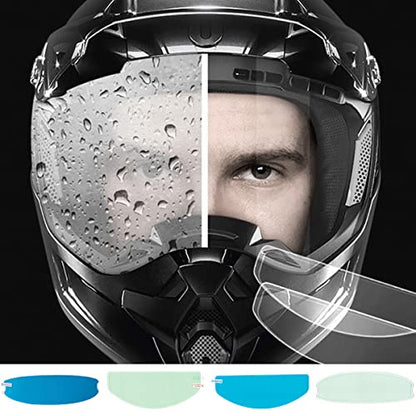 Motorcycle Helmet Anti - Fog Helmet Film Universal Motorcycle Protective Transparent for Rain Patch Ultra Clear Mist Visor Goggles Stickers