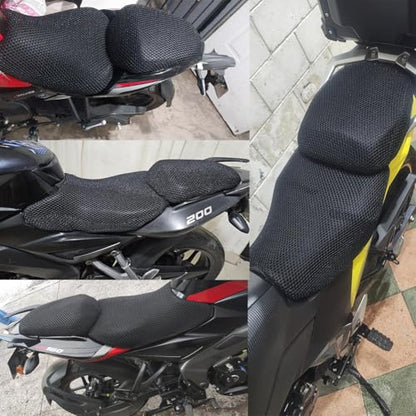 for Ninja500 Ninja 500 SE 2024 2025 2026 Rear Seat Cowl Cushion Cover Net Insulation 3D Mesh Guard Protector Motorcycle Accessories, Abrasion-Resistant All-Weather Protection