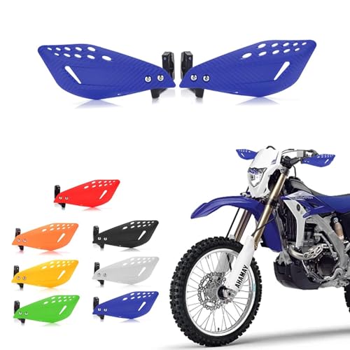 7/8" 22mm Motorcycle Handguards Handlebar Protector Gear for Dirt Bike ATV Yamaha Kawasaki Suzuki Honda(Blue) - color: Blue