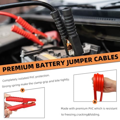 Car Roadside Emergency Kit,Auto Vehicle Truck Safety Emergency Road Side Assistance Kits with Jumper Cables,Safety Hammer,Reflective Warning Triangle,Tire Pressure Gauge,Tow Rope,etc
