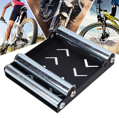 Motorcycle Wheel Roller Stand, Paddock Stand Replacement for Tire Cleaning and Chain Lubrication with Bikes < 600lbs, Tire Width <240mm
