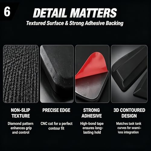Motorcycle Fuel Tank Pad for K1600B K1600GT K1600GTL Anti-Slip Gas Tank Protector Knee Grip Traction Pad