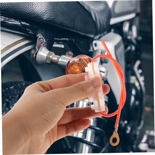 Cabilock 5pcs Motorcycle Inline Fuse Holder Cable Waterproof Fuse Box for Motorbike for ATVs and Scooters