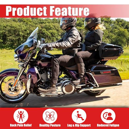 Goldfire Rear Trunk Backrest Pad Razor Chopped Backrest Pad Tour Pack Backrest Pad Fit for Harley Touring Models 2014-2025 Road King Street Glide Electra Glide, Red Diamond - color: Red