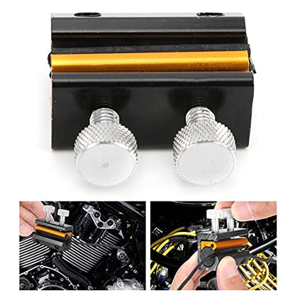 Aramox Cable & Chain Lubricator Tool Luber Oiler Kit for Motorcycle ATV Aluminum & Rubber (Black Gold) - color: Black Gold