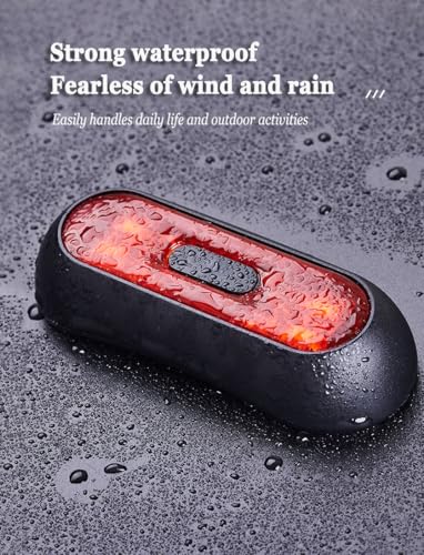 Motorcycle Bike Red Rear Helmet Light Lamp for Bell Segment, Bicycle Motorcycle Helmet Brake Light Warning Tail Light Night Riding Essential