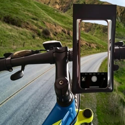 2026 Waterproof Bike Motorcycle Phone Mount, 360° Rotation Touch Screen Handlebar Holder for Cycling Navigation (Black) - color: black