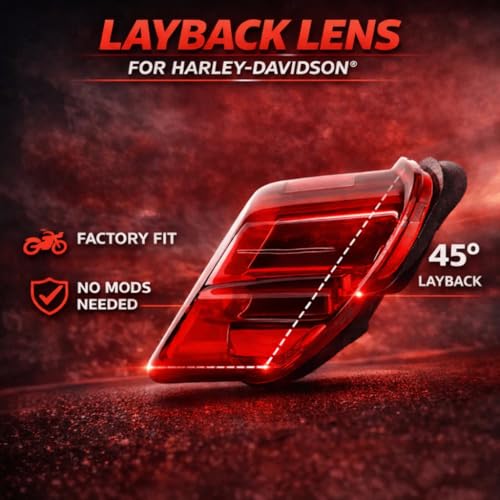 Eagle Lights Flashing Strobe LED Tail Brake Light Kit for Harley Davidson Tri Glide Models - color: Trike - Tri Glide Kit (Red)