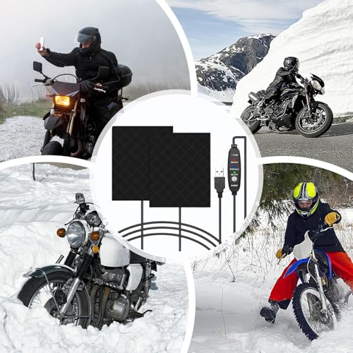 Electric Handlebar Heater Wrap - 3-Level Temperature Control 5V Motorcycle Hand Grip Cover Insulated Warming Design Enhancing Comfort Stability ATV Scooter Snowmobile Bike Cycling Winter Snow | Season
