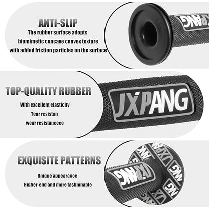 7/8" Motorctcle Handlebar Grips, Non Slip Dirt Bike Hand Handlebar Glue Left & 22mm Right & 24mm Universal for Motercross Most Pit Bike ATV UTVKLX KX EXC XC SX CRF CR YZ WR - color: Style-A-Black