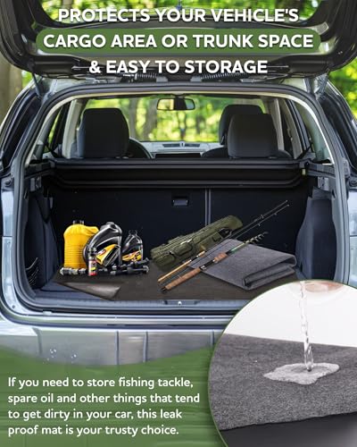 Large Garage Floor Mat 8.83'x22' for Under Car Protects Floor,Cuttable Garage Driveway Oil Drip Mat,Water Containment Rug, Non-Slip Oil Spill Mat for Kitchen/Car-Wash/Driveway/Doorway