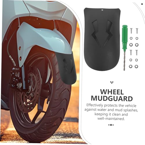 PartyKindom Motorcycle Front Mudguard Extended Protects against Water and Mud Splashes for Electric Motorcycles Easy Installation Accessories Included