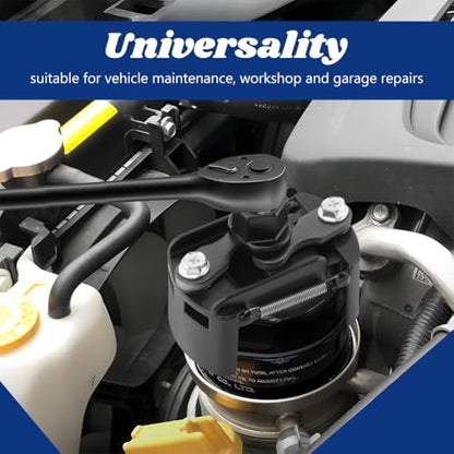 Universal Oil Filter Wrench Adjustable with Auto-Clamp Spring,60-80mm (2.36-3.15 inch),1/2" Drive Cap Style Oils Filter Tool Perfect Fits Small Medium-sized Spin-on Oil Filters