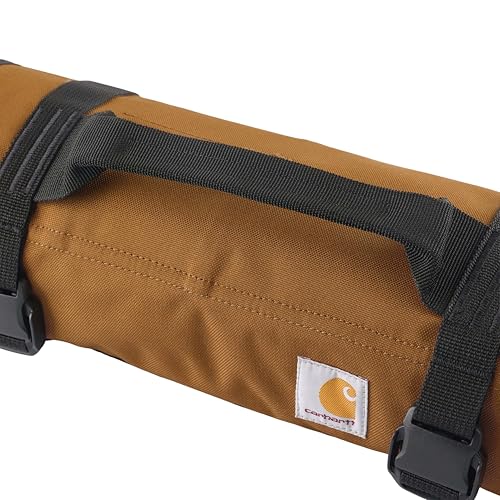 Carhartt Utility Roll Organizer, Durable, Water-Resistant Tool Roll, Carhartt Brown, 16 Pocket - color: Carhartt Brown, size: 16 Pocket
