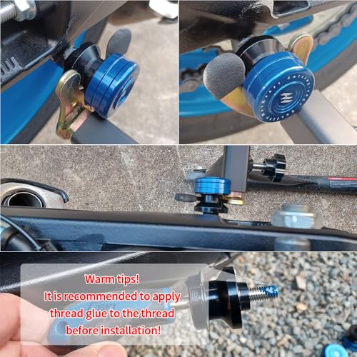 Motorcycle M8 Swingarm Spools Slider For V-Strom 800DE (DL 800DE) 2023-2025 V-Strom 800DE Adventure 2023-2025 Swing Arm Spool Slider Stand Screws Accessories (Black) - color: Black