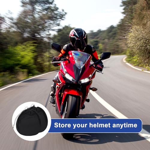 2 Pack Motorcycle Helmet Bags, Lightweight Helmet Storage Carrying Bags Helmets Protection Storage Bag for Sport Riding Travel