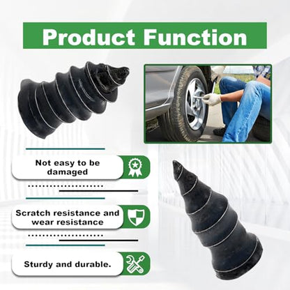 60Pcs Tire Repair Rubber Nail, Spiral Rubber Nails & Screw Plugs Tire Repair Kit Self-Service Vacuum Tire Puncture Repair Tool for Car, Motorcycle, Truck, Tractor, Jp -Reliable Tire Repair - size: 60Pcs