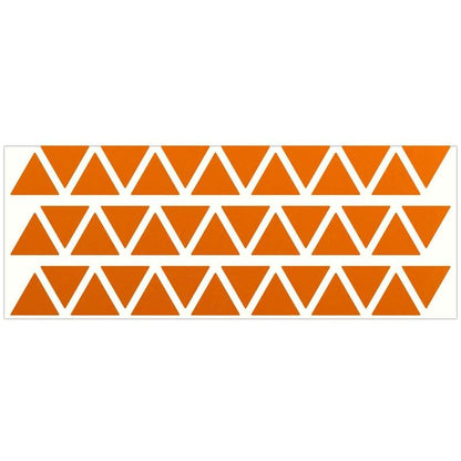 LiteMark Reflective Triangle Sticker for Bike, Helmet, Orange, 1 Inch - Pack of 42 Pcs - color: Orange