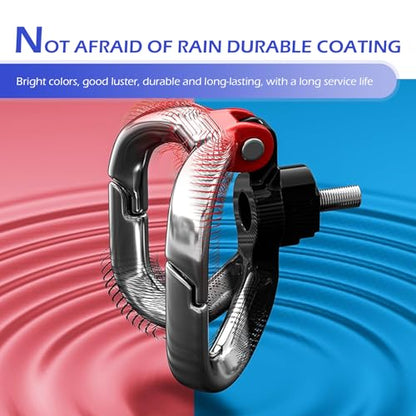Motorcycle Helmet Hanger, Hanging Scooter Pothook Hook Accessories, Electric Scooter Handlebar Luggage Bag Holder with Double Claw Hook, Universal for Most Moped Scooters Bicycles (Black) - color: Black