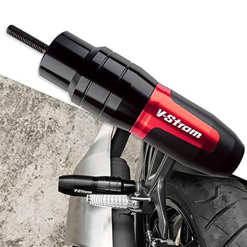 For SUZUKI V-Strom 250 650 1000 DL250 DL650 DL1000/V-Strom1000/XT Motorcycle CNC Aluminum Frame Crash Pad Exhaust Sliders Crash Protector slider - color: red