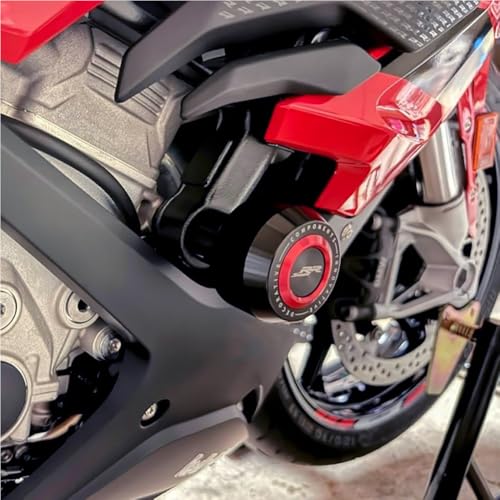 Motorcycle Frame Sliders Falling Protection CNC Compatible with S1000RR 2025 2024 2023 Crash Protector Pad Engine Fairing Guards S 1000 RR S1KRR S1000 RR S 1000RR S1000RR Accessories (Red) - color: red