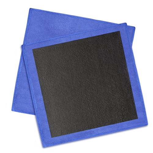 2PCS Clay Towel Auto Detailing, Clay Bar Towel Cloth Auto Detailing for Car (12 x 12 in) (Blue) - color: Blue