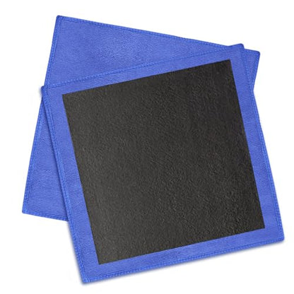 2PCS Clay Towel Auto Detailing, Clay Bar Towel Cloth Auto Detailing for Car (12 x 12 in) (Blue) - color: Blue