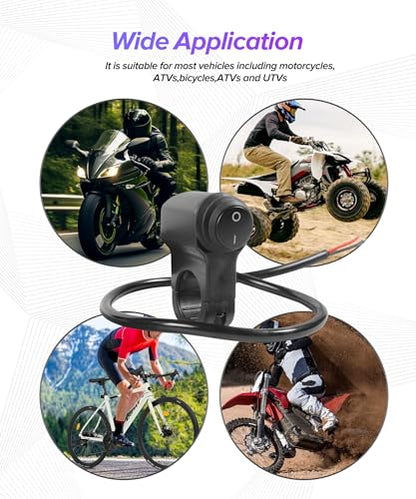 Motorcycle Handlebar Switch,Car Accessories Handlebar Switch,Waterproof Motorcycle Light Toggle Switchs,Powersports Handlebar Accessories,Suitable for Most Motorcycles,ATVs,Bikes,and UTVs