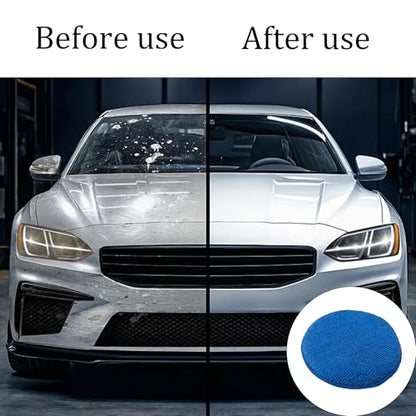 14Pcs 5inch Microfiber Wax Applicator Pads, Car Waxing and Polishing Pads, Ultra-Soft Foam Detailing Sponges for Car Cleaning, Scratch-Free Buffing and Interior Care - size: 14Pcs