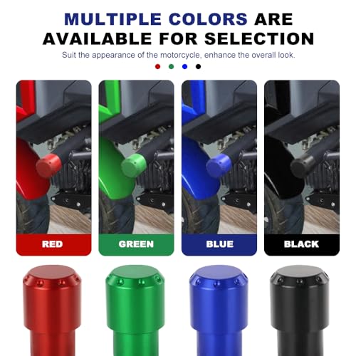 Xitomer Stylish 6061-T6 Aluminum Crash Bar Guard Balls - 4 Color Motorcycle Guardrail End Caps (Blue) - color: Blue