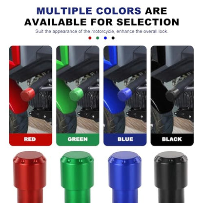 Xitomer Stylish 6061-T6 Aluminum Crash Bar Guard Balls - 4 Color Motorcycle Guardrail End Caps (Blue) - color: Blue