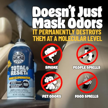 Chemical Guys Odor Eliminating Fogger 3 Pack – Black Frost Scent, 3 Oz Each – Set-and-Forget System to Remove Smoke, Pet, Gym, and Food Odors in Cars, Trucks, SUVs - size: 3 Fl Oz (Pack of 3)