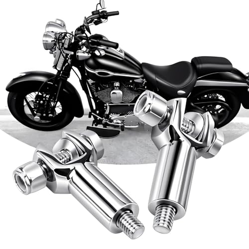 Chrome Passenger Foot Peg Support Mount Clevis Kit Compatible with Harley Softail 2000-2006 Fatboy Heritage Springer - Rear Footpeg Brackets Replacement 50942-00 - color: Chrome