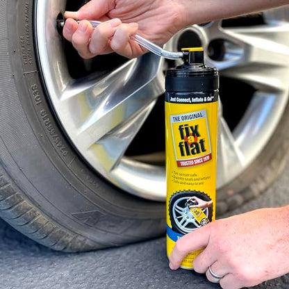 Fix-A-Flat S60369 Aerosol Emergency Flat Tire Repair and Inflator, for X-Large Tires, Eco-Friendly Formula, Universal Fit for All Cars, Trucks and SUVs, 24 oz. (Pack of 1) - size: 24oz
