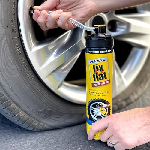 Fix-A-Flat S60369-6PK Aerosol Emergency Flat Tire Repair and Inflator, for X-Large Tires, Eco-Friendly Formula, Universal Fit for All Cars, Trucks and SUVs, 24 oz. (Pack of 6) - size: 24oz 6pk