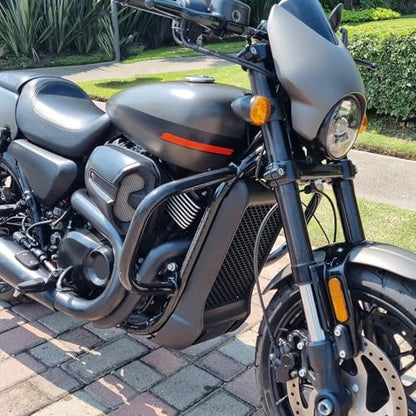 TCT-MOTORPARTS Engine Guard Highway Crash Bar Protection Fit for Harley Street 500 XG500 750 XG750 2015-2020; Street Rod XG750A 2017-2020 Black (Replace: HD#49000047) - color: Black