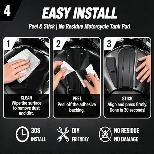 Motorcycle Fuel Tank Pad for K1600B K1600GT K1600GTL Anti-Slip Gas Tank Protector Knee Grip Traction Pad
