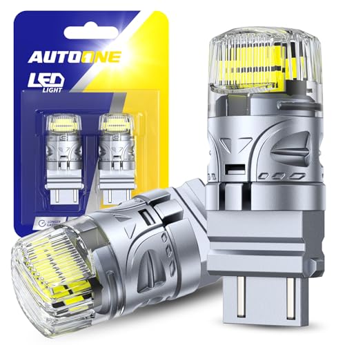 AUTOONE Latest 3156 3157 LED Bulbs White for Reverse Lights, 700% Ultra Bright 3056 3057 4157 4156 3457 4057 4114 LED Bulbs for Backup Parking Tail Brake Signal Parking Daytime Running Lights, 2PCS - color: White, size: 3157/3156