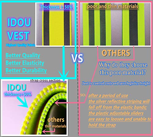 Reflective Running Gear,Reflective Bands for Arm/Wrist/Ankle/Leg,Biking Accessories for Women and Men - color: Yellow - 1 Belt - L