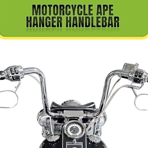 Green-L 1 1/4" Ape Hanger 18" Rise Handlebars Fit for Harley Sportster XL883 XL1200 Softail FLST FXST Custom Motorcycle 1.25" Handle Bar - size: 18" Rise, style: Style A Chrome