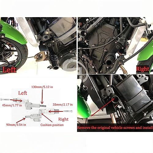 CNC Motorcycle Frame Sliders Crash Pad Falling Protection Compatible with Ninja 500 2025 Z500 SE Ninja 400 Ninja400 Z400 Z 400 2018-2023 2024 - color: CNC Green