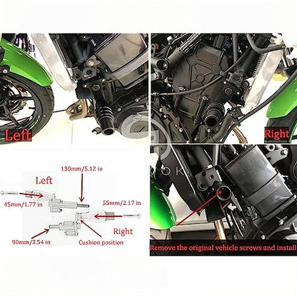 CNC Motorcycle Frame Sliders Crash Pad Falling Protection Compatible with Ninja 500 2025 Z500 SE Ninja 400 Ninja400 Z400 Z 400 2018-2023 2024 - color: CNC Green