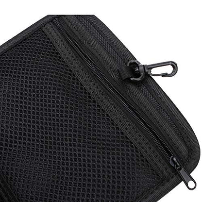 AUFER Motorcycle Internal Saddlebags Lid Organizer Bags Hard Bags Saddle Bag Small Tools Storage Pouch Compatible With For Harley VRSC Softail Touring Sportster Dyna Indian Yamaha Kawasaki,Black