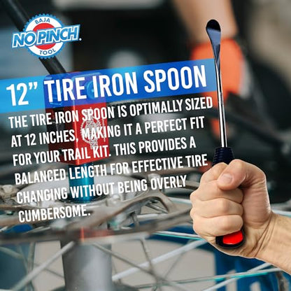 12 inch Tire Iron Spoon | Lever Tool Kit | Professional Tire Changing Tool for Enduro Motocross | Motorcycle | Dirt Bike | Dura-Grip | Easy-to-Use for Safe & Quick Tire Repair | Dirt bike Tire Spoons - size: 12 Inch Tire Spoon